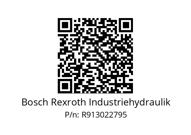   Bosch Rexroth Industriehydraulik R913022795