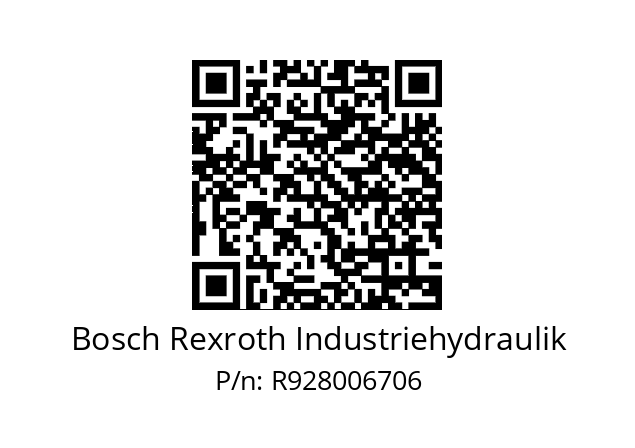   Bosch Rexroth Industriehydraulik R928006706