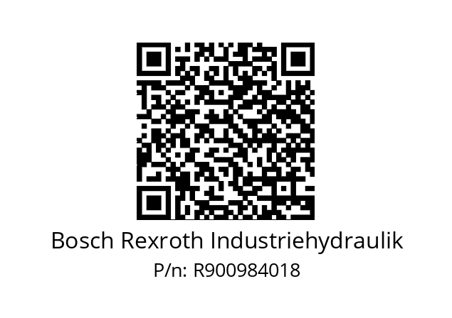   Bosch Rexroth Industriehydraulik R900984018