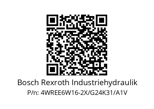   Bosch Rexroth Industriehydraulik 4WREE6W16-2X/G24K31/A1V