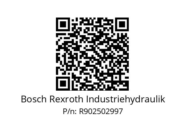   Bosch Rexroth Industriehydraulik R902502997