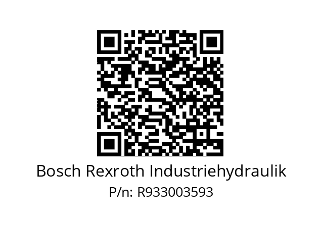   Bosch Rexroth Industriehydraulik R933003593