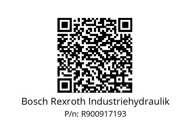   Bosch Rexroth Industriehydraulik R900917193