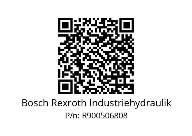   Bosch Rexroth Industriehydraulik R900506808