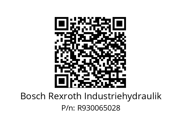   Bosch Rexroth Industriehydraulik R930065028