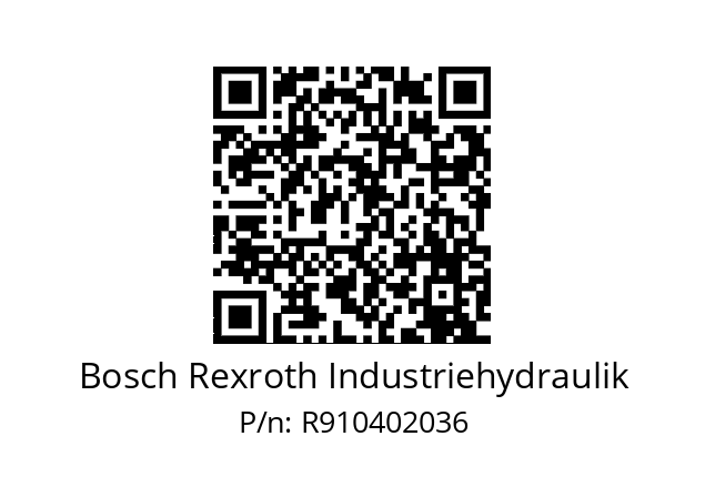   Bosch Rexroth Industriehydraulik R910402036