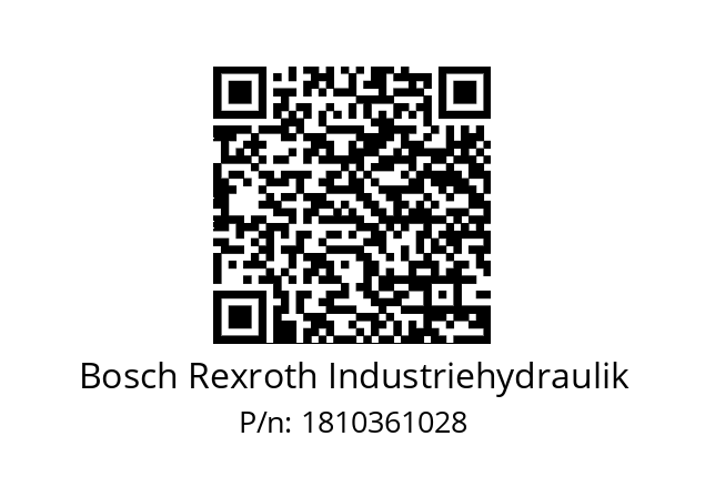   Bosch Rexroth Industriehydraulik 1810361028