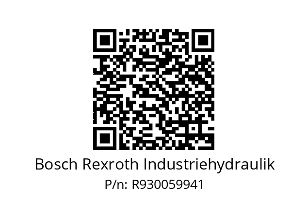   Bosch Rexroth Industriehydraulik R930059941