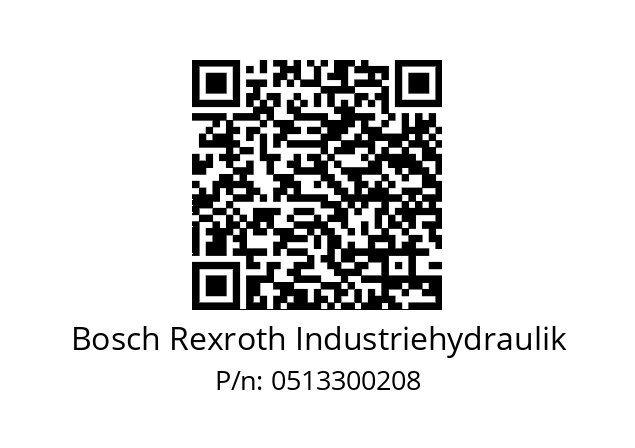   Bosch Rexroth Industriehydraulik 0513300208