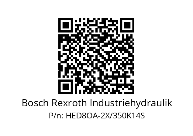   Bosch Rexroth Industriehydraulik HED8OA-2X/350K14S