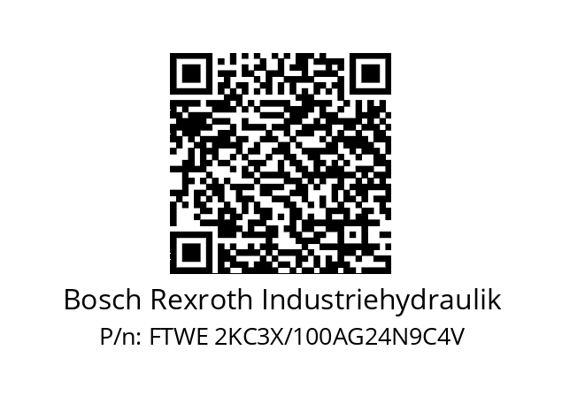   Bosch Rexroth Industriehydraulik FTWE 2KC3X/100AG24N9C4V