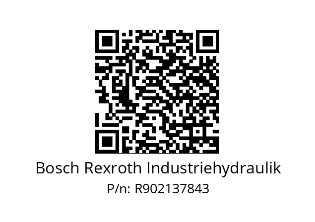   Bosch Rexroth Industriehydraulik R902137843