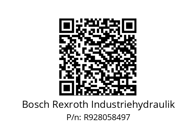   Bosch Rexroth Industriehydraulik R928058497