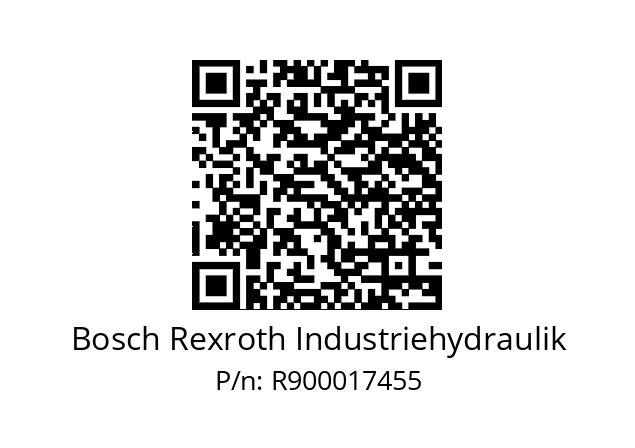   Bosch Rexroth Industriehydraulik R900017455