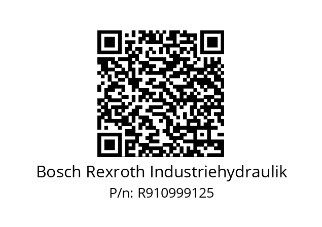   Bosch Rexroth Industriehydraulik R910999125