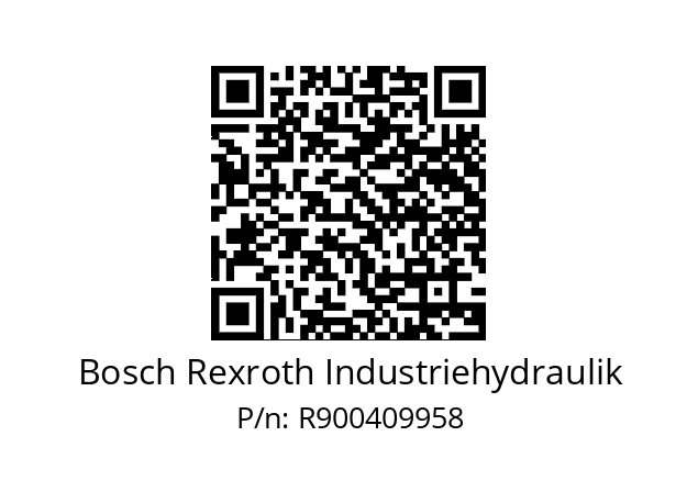   Bosch Rexroth Industriehydraulik R900409958