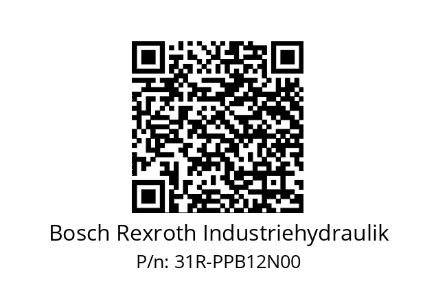   Bosch Rexroth Industriehydraulik 31R-PPB12N00