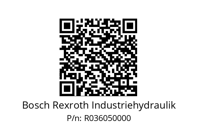   Bosch Rexroth Industriehydraulik R036050000