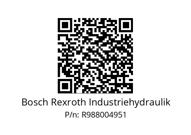   Bosch Rexroth Industriehydraulik R988004951