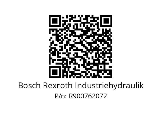   Bosch Rexroth Industriehydraulik R900762072