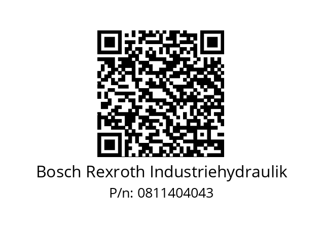   Bosch Rexroth Industriehydraulik 0811404043