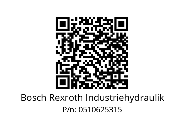   Bosch Rexroth Industriehydraulik 0510625315