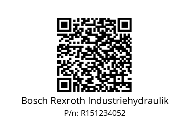   Bosch Rexroth Industriehydraulik R151234052