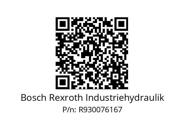   Bosch Rexroth Industriehydraulik R930076167