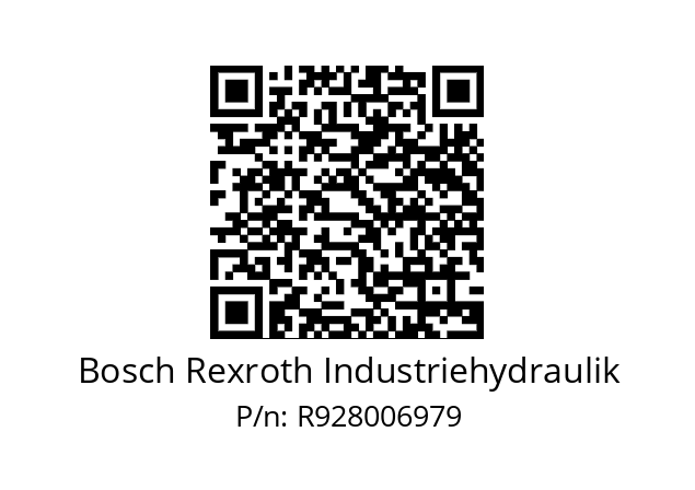   Bosch Rexroth Industriehydraulik R928006979