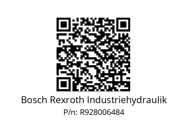   Bosch Rexroth Industriehydraulik R928006484