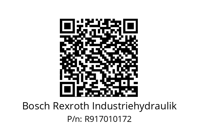   Bosch Rexroth Industriehydraulik R917010172