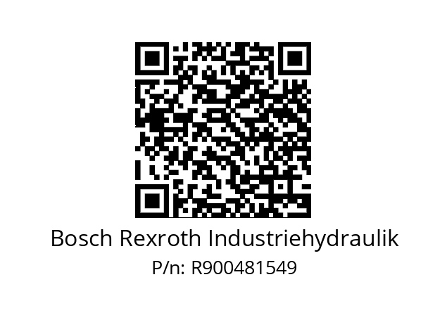   Bosch Rexroth Industriehydraulik R900481549