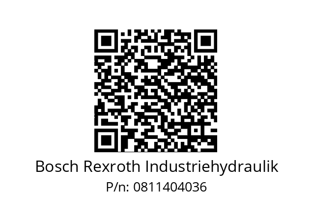   Bosch Rexroth Industriehydraulik 0811404036