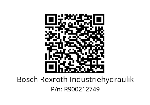   Bosch Rexroth Industriehydraulik R900212749