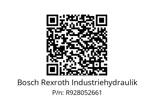   Bosch Rexroth Industriehydraulik R928052661