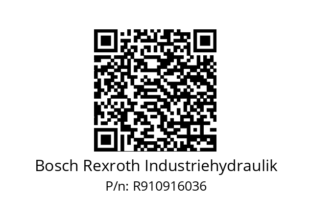   Bosch Rexroth Industriehydraulik R910916036