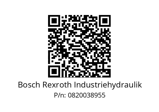   Bosch Rexroth Industriehydraulik 0820038955