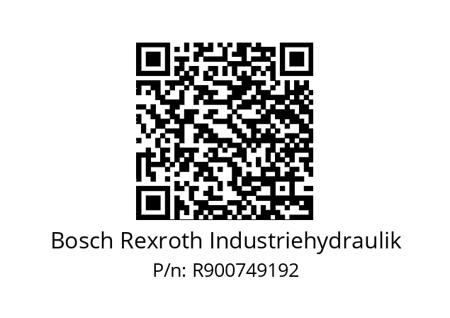   Bosch Rexroth Industriehydraulik R900749192