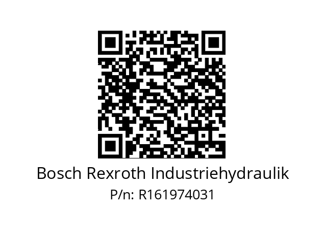   Bosch Rexroth Industriehydraulik R161974031