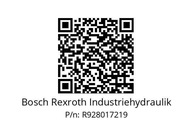   Bosch Rexroth Industriehydraulik R928017219