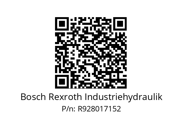   Bosch Rexroth Industriehydraulik R928017152