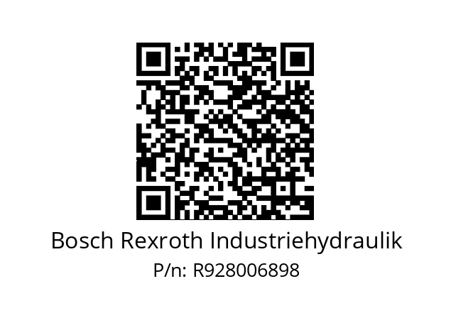   Bosch Rexroth Industriehydraulik R928006898