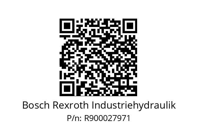   Bosch Rexroth Industriehydraulik R900027971