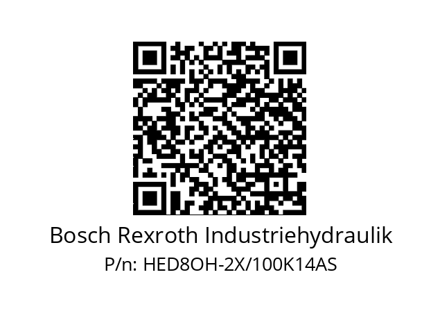   Bosch Rexroth Industriehydraulik HED8OH-2X/100K14AS