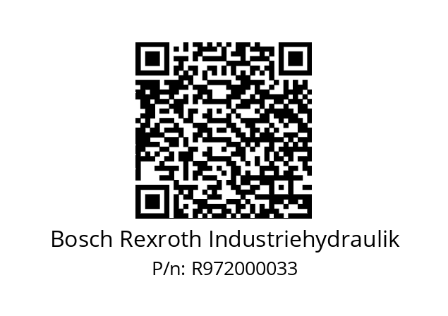   Bosch Rexroth Industriehydraulik R972000033