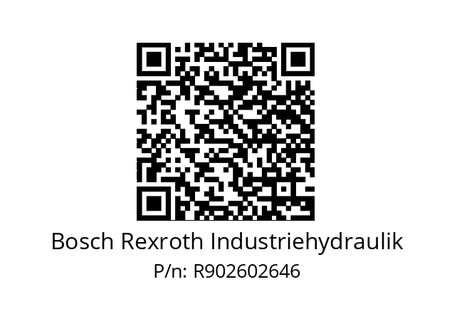   Bosch Rexroth Industriehydraulik R902602646