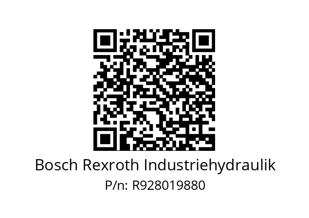   Bosch Rexroth Industriehydraulik R928019880