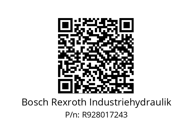   Bosch Rexroth Industriehydraulik R928017243