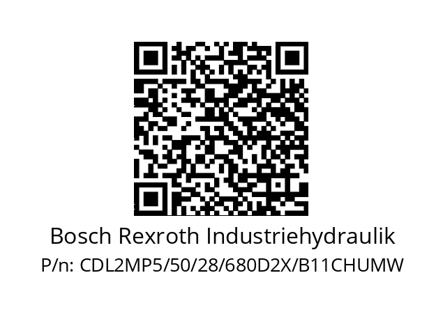   Bosch Rexroth Industriehydraulik CDL2MP5/50/28/680D2X/B11CHUMW