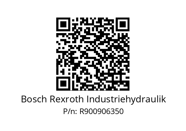   Bosch Rexroth Industriehydraulik R900906350